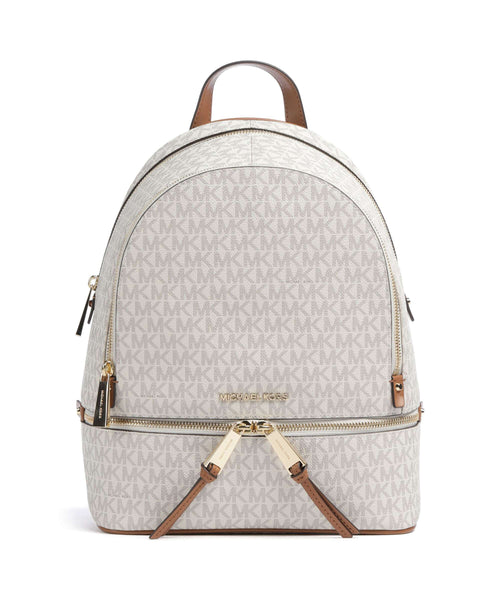 Michael Kors Rhea Zip Backpack vanilla