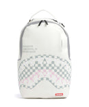 Sprayground Cream Check Shark Central Batoh multicolour