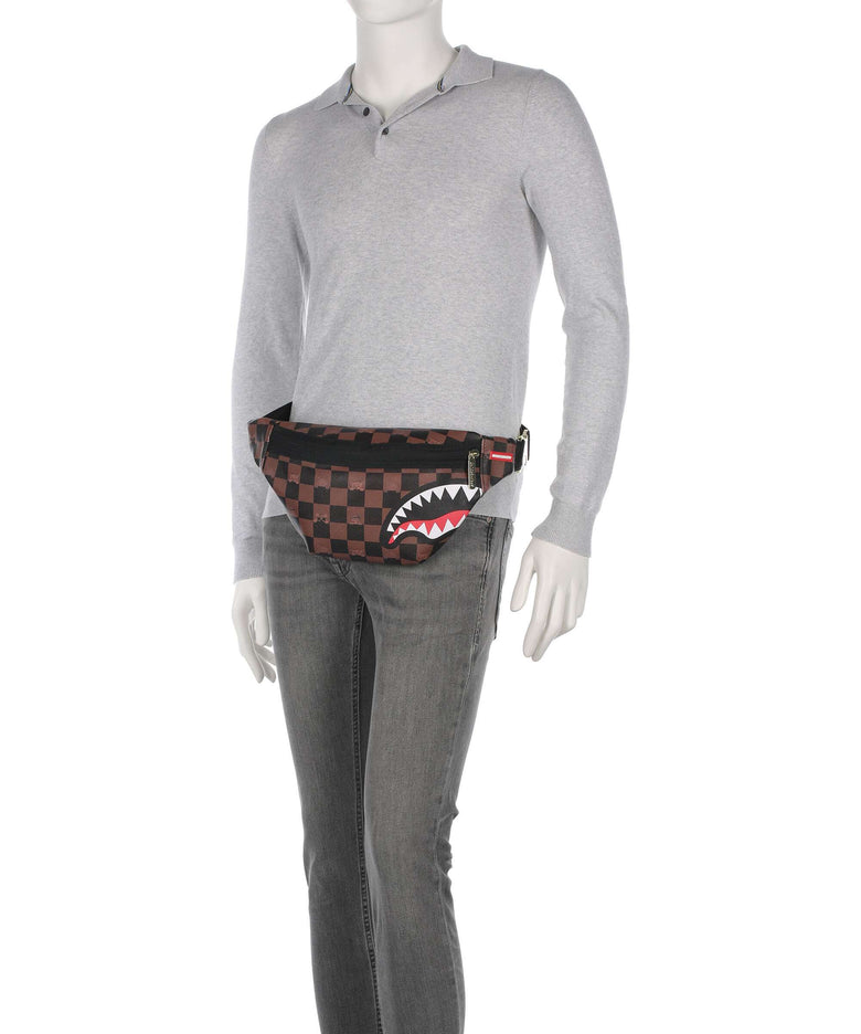 Sprayground Peeking Character Check Fanny pack multicolour