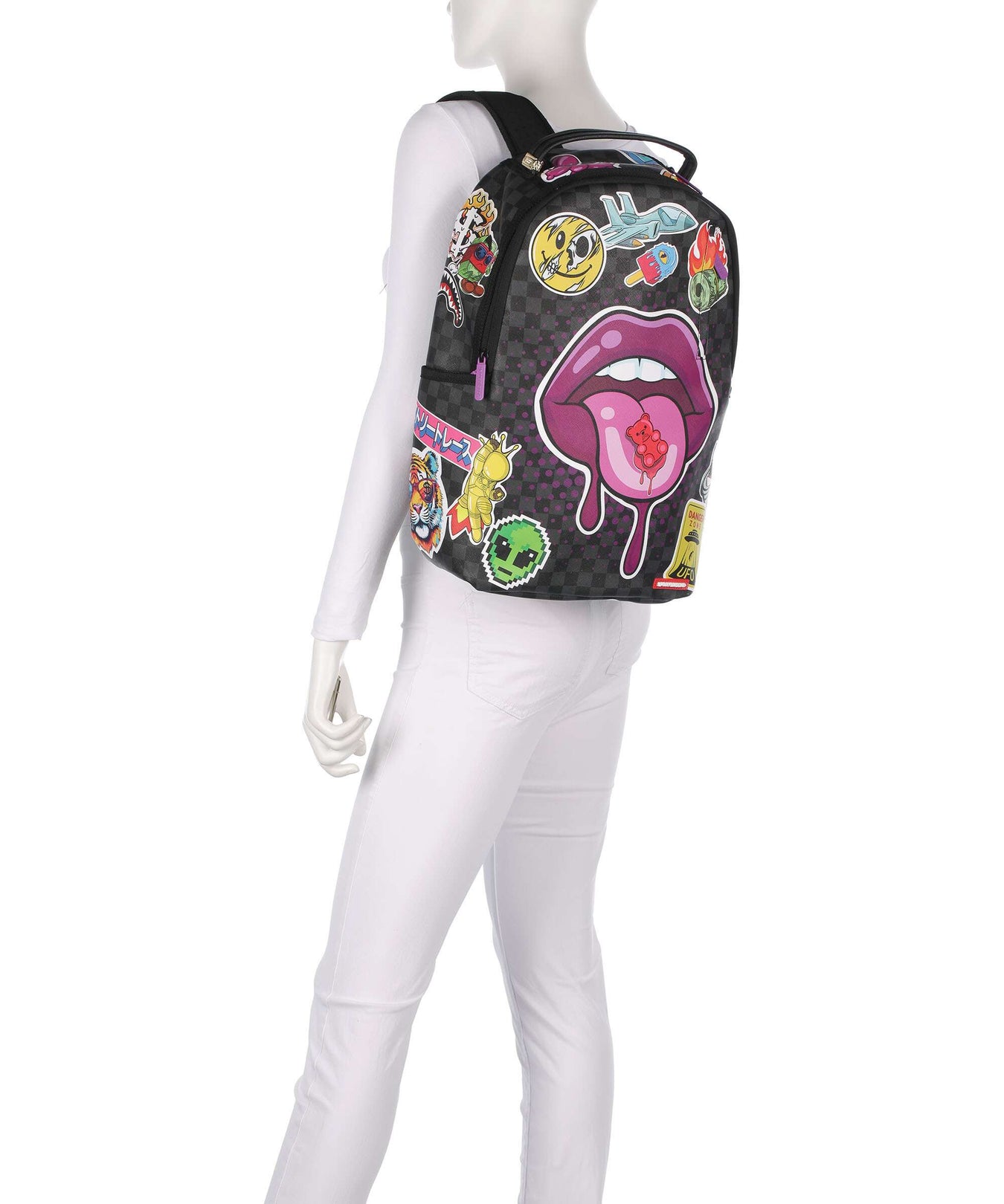 Sprayground Lips Smack Down Backpack multicolour