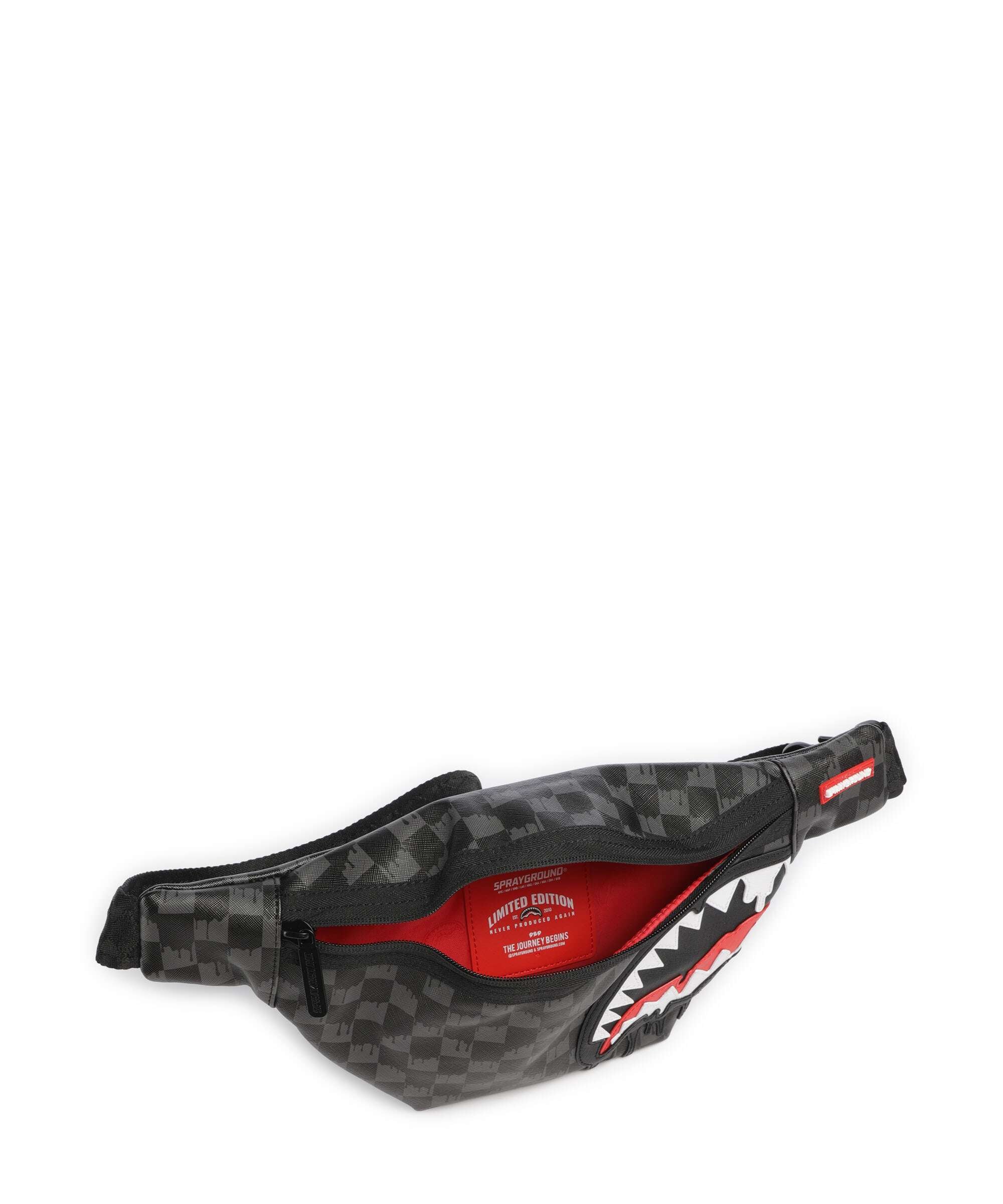 Sprayground Dripping Sharks in Paris Belt bag black