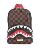 Sprayground Sawtooth Sharks in Paris Batoh sling brown
