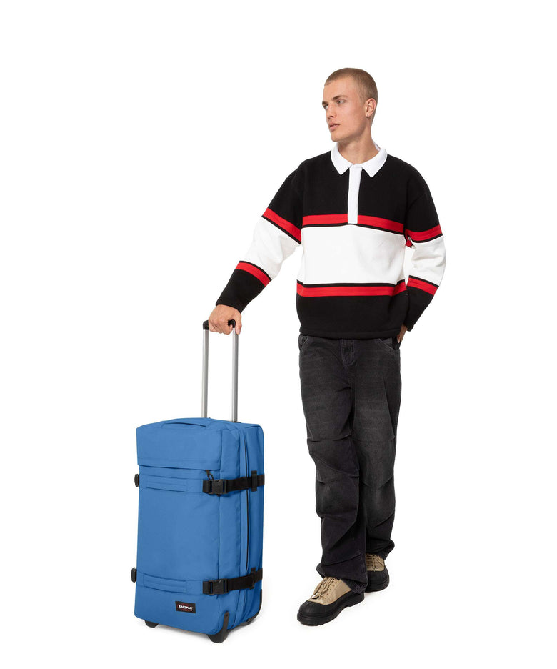 Eastpak Transit'R M Travel bag with wheels healing blue