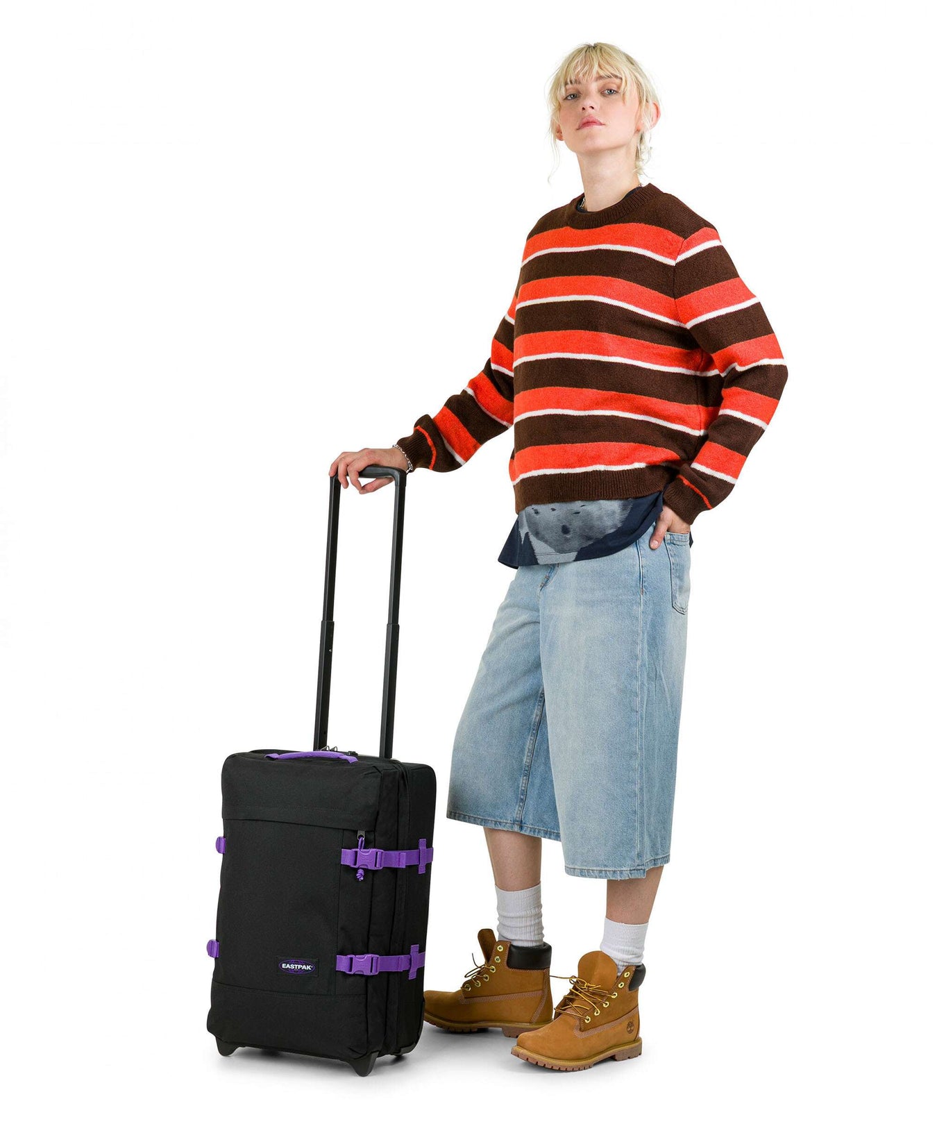 Eastpak Tranverz S Travel bag with wheels kontrast vineyard