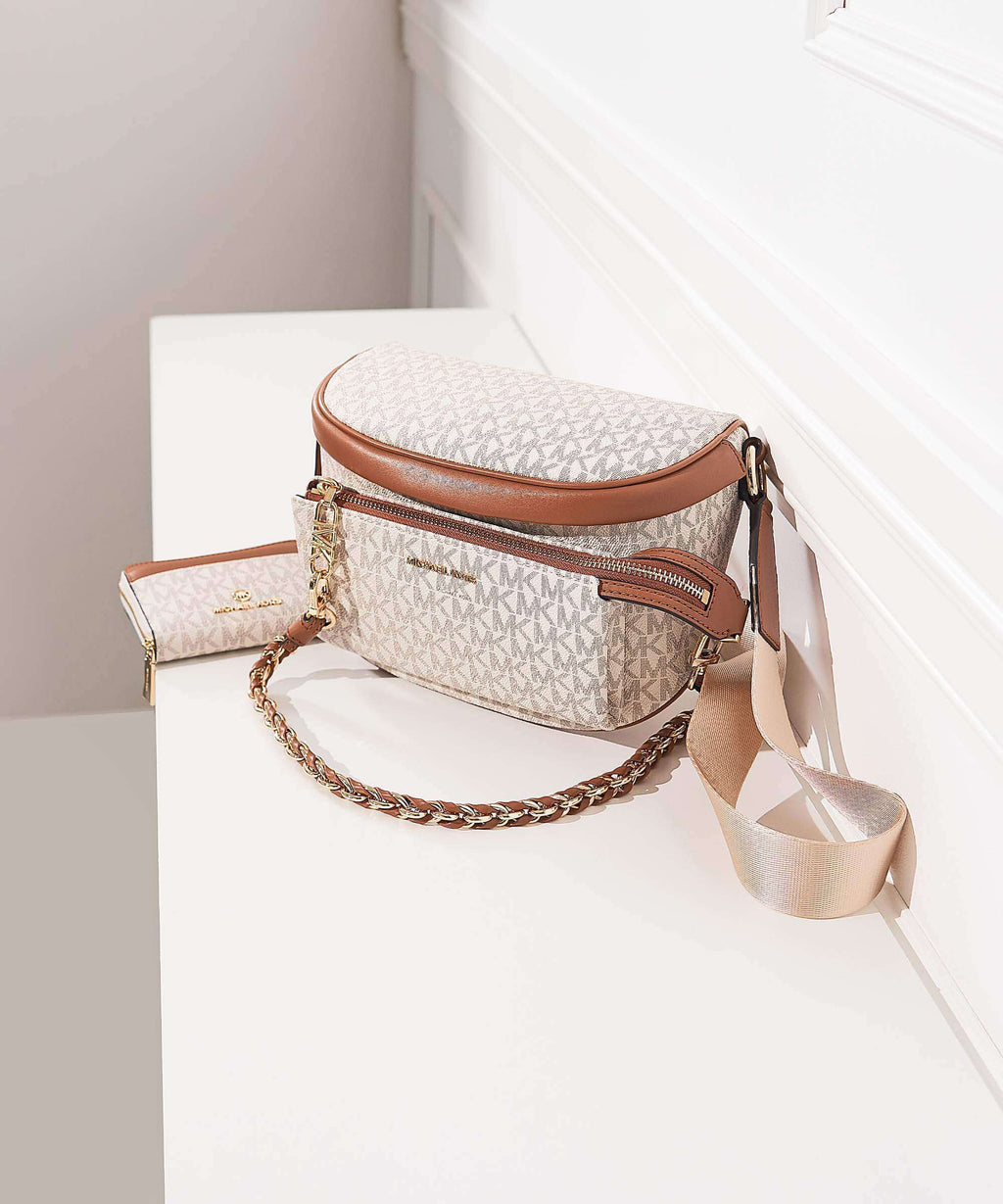 Michael Kors Slater Crossbody bag vanilla/acorn
