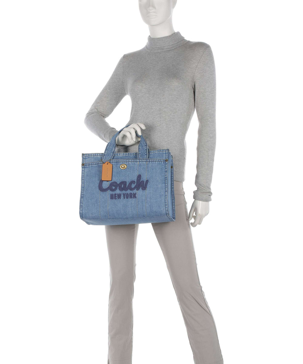 Coach Cargo Denim Handbag indigo