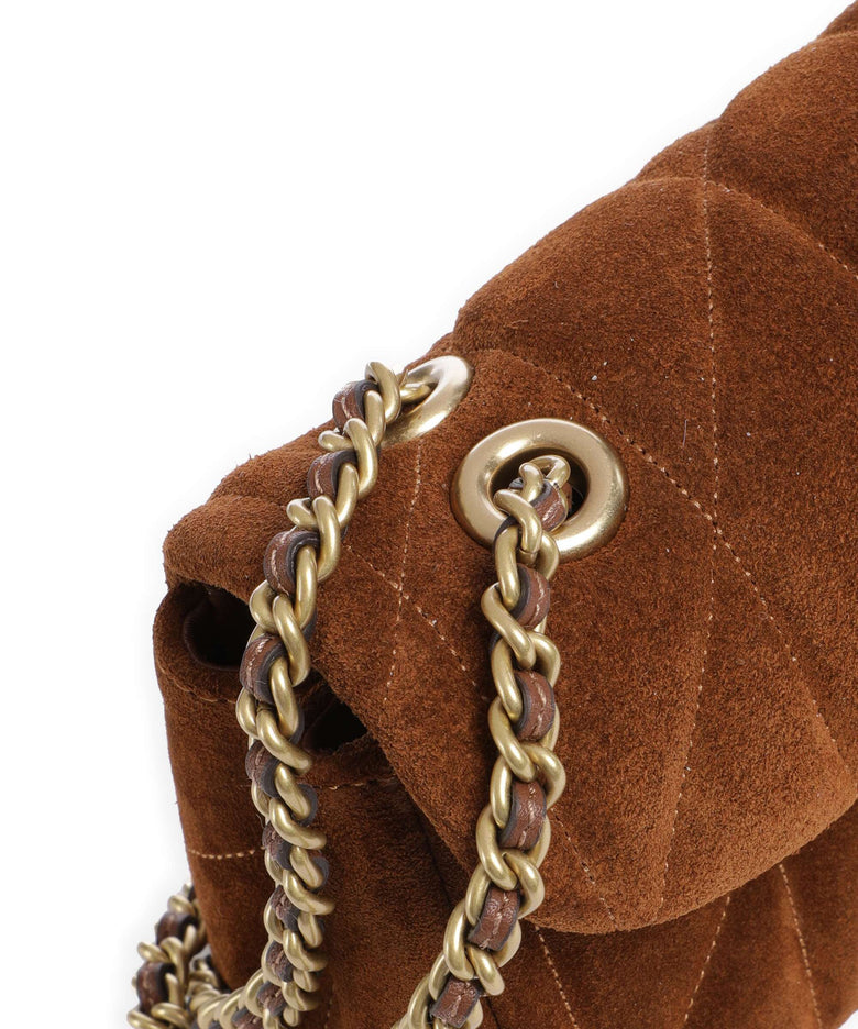 Coach Tabby Quilted Suede 20 Shoulder bag warm brown