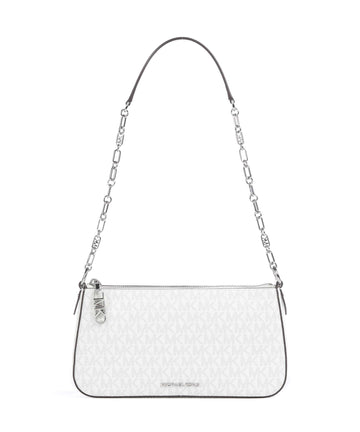 Michael Kors Empire Medium Taška přes rameno optic white/alluminium