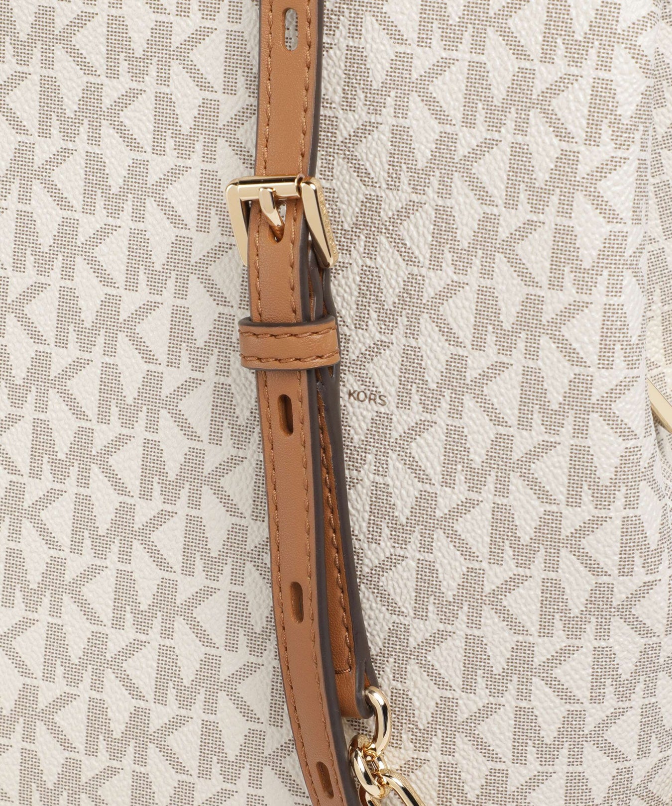 Michael Kors Tribeca Small Backpack vanilla/acorn