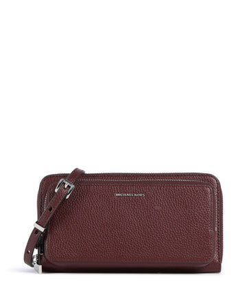 Michael Kors Jet Set Large Continental Kabelka přes rameno oxblood