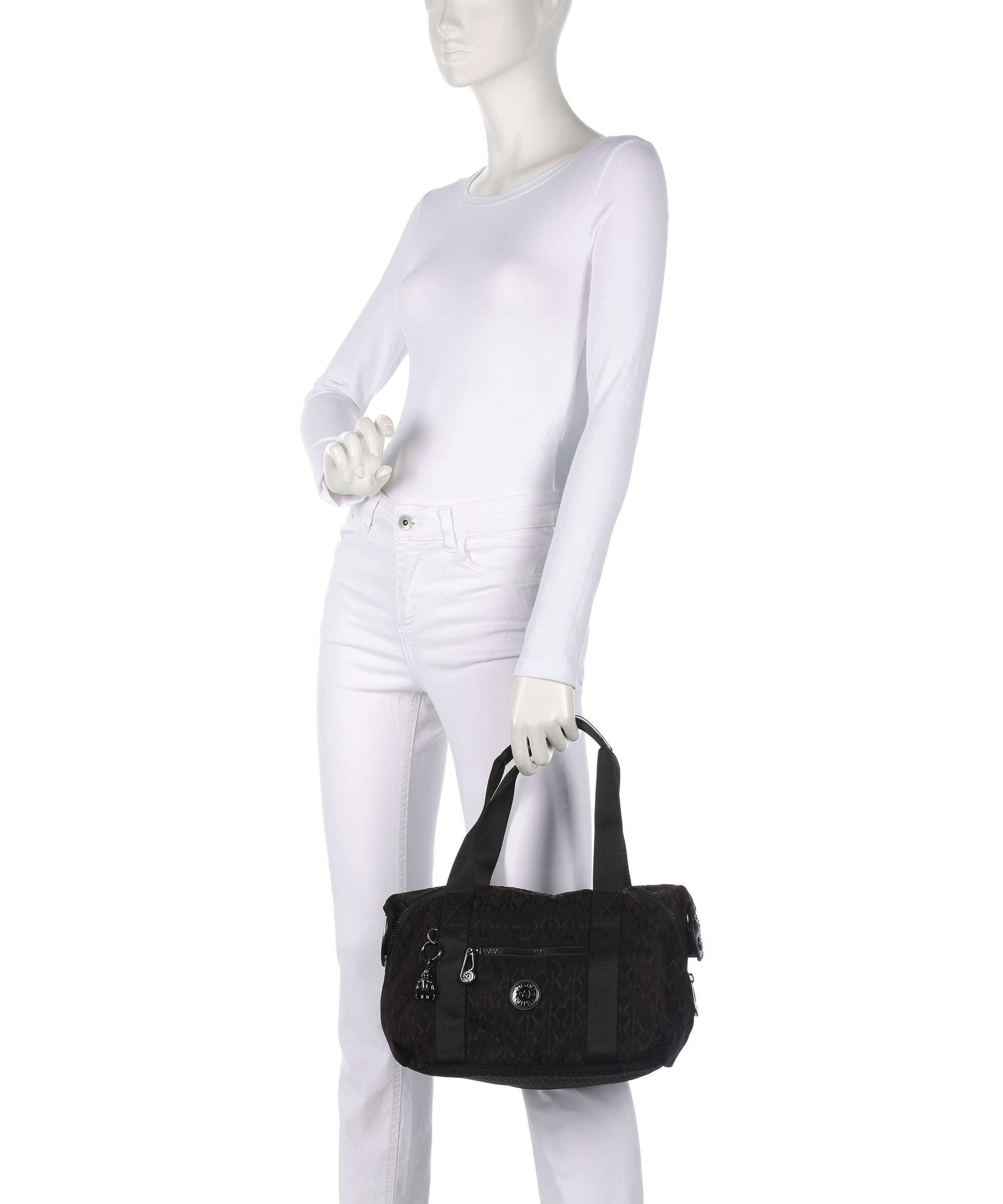 Kipling Elevated Art Mini Handbag black sign