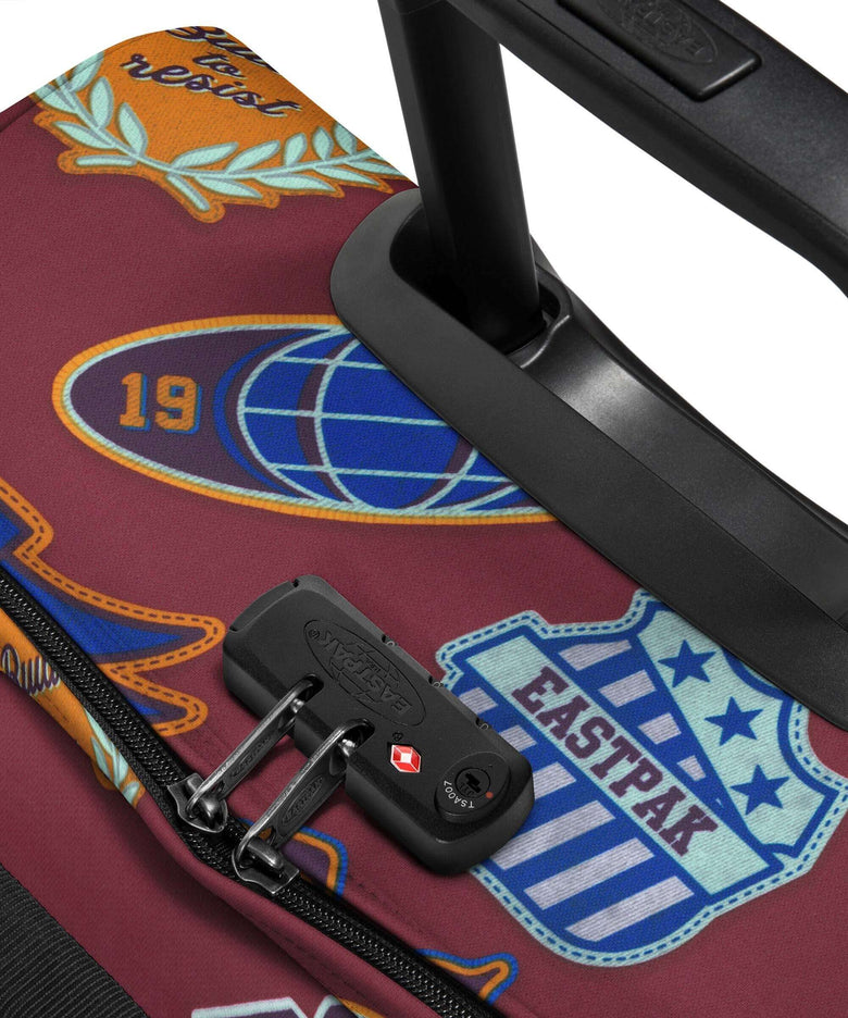 Eastpak Tranverz S Travel bag with wheels clash burgundy