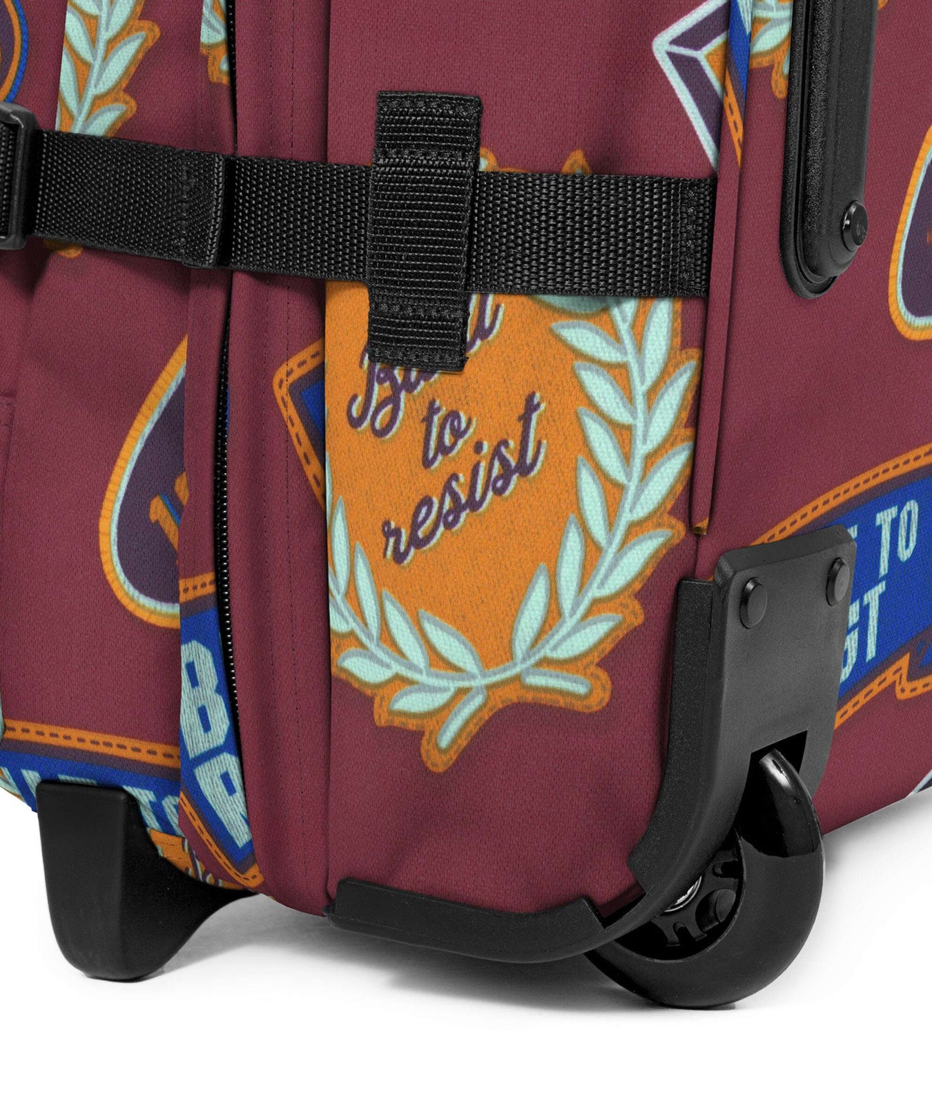 Eastpak Tranverz M Travel bag with wheels clash burgundy