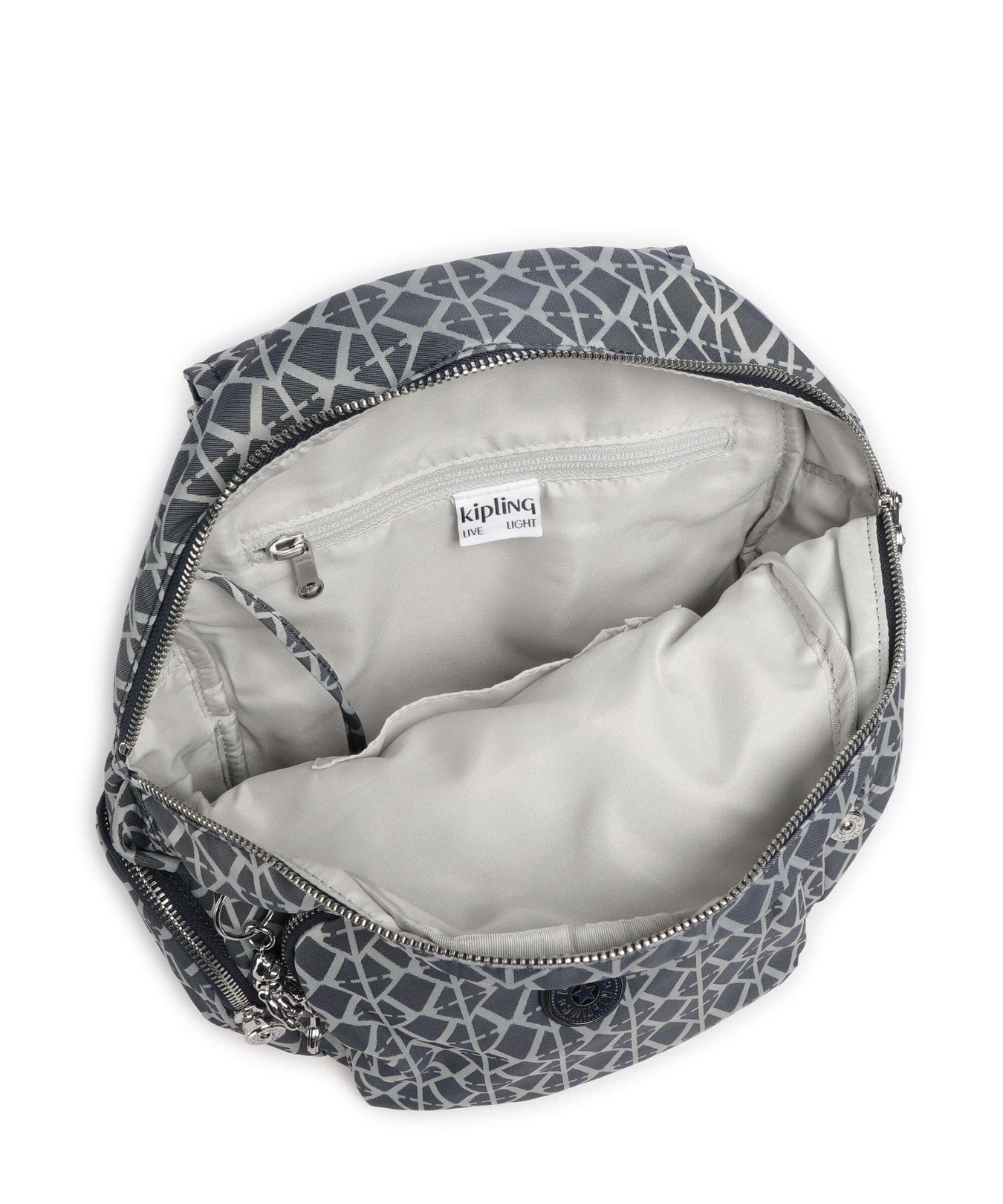 Kipling Elevated City Zip S Backpack navy sign