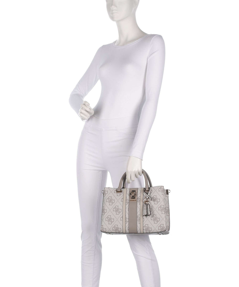 Guess Erenia Handbag dark taupe logo