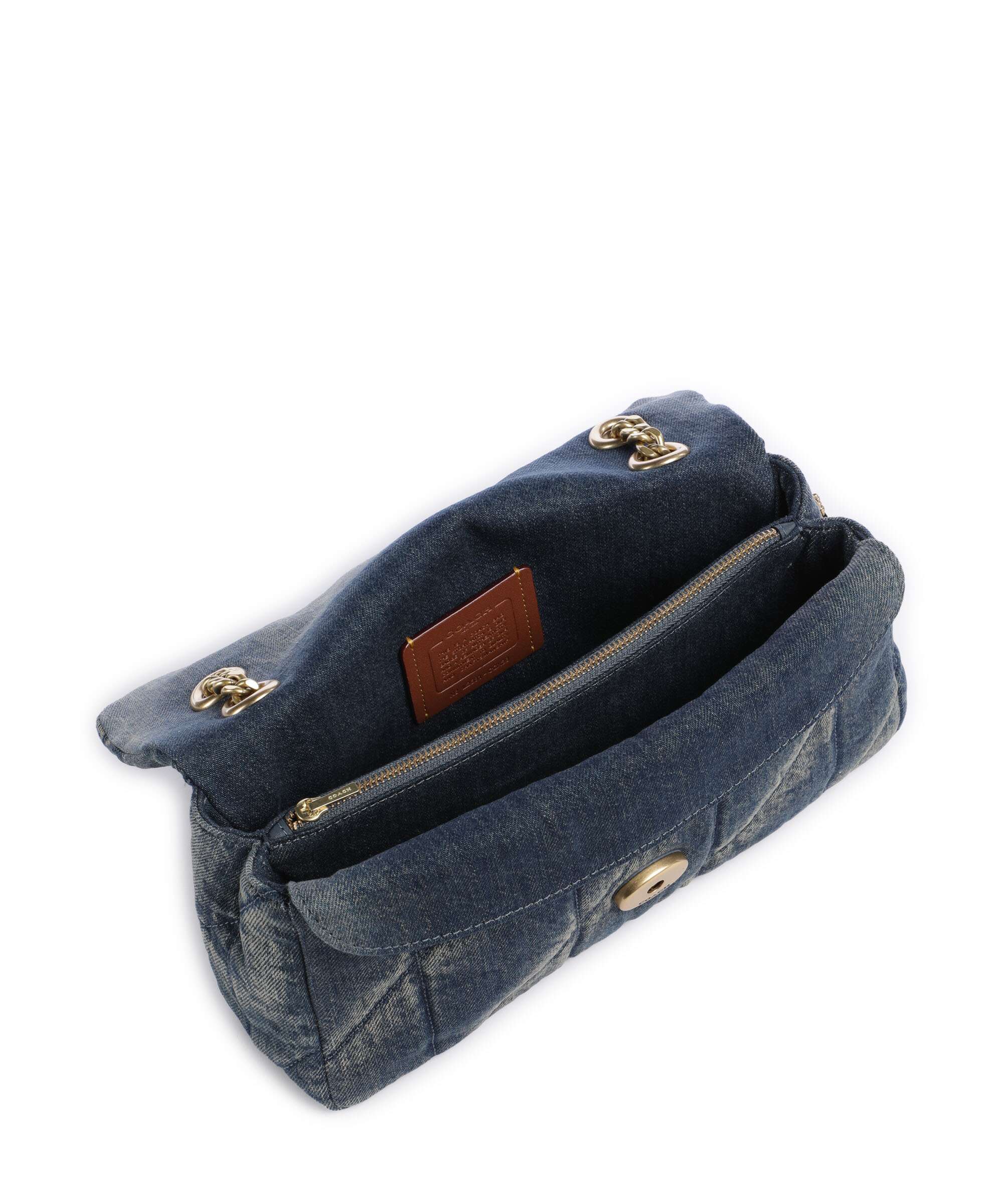 Coach Tabby Soft Quilted Loved Denim 26 Shoulder bag dark indigo