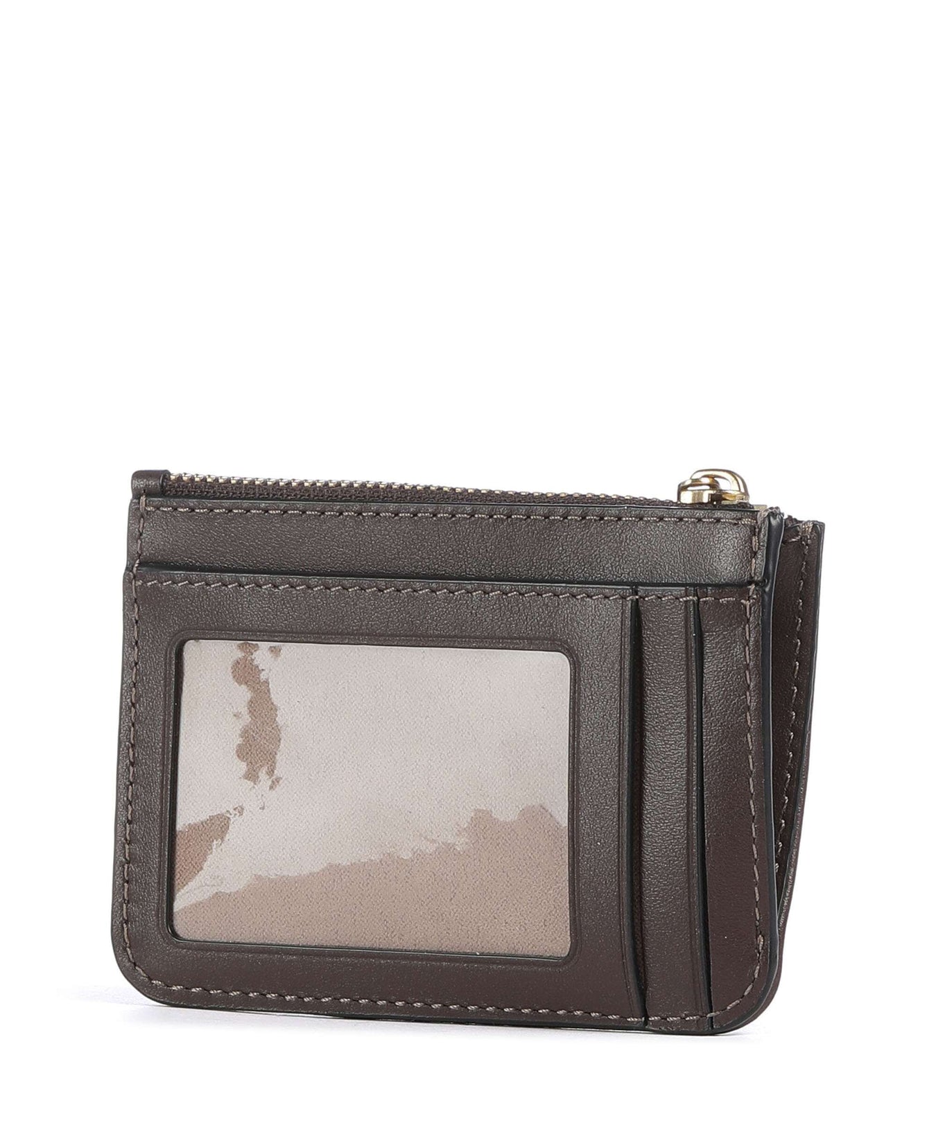 Coach Essential Signature Jacquard Mini Credit card holder oak maple