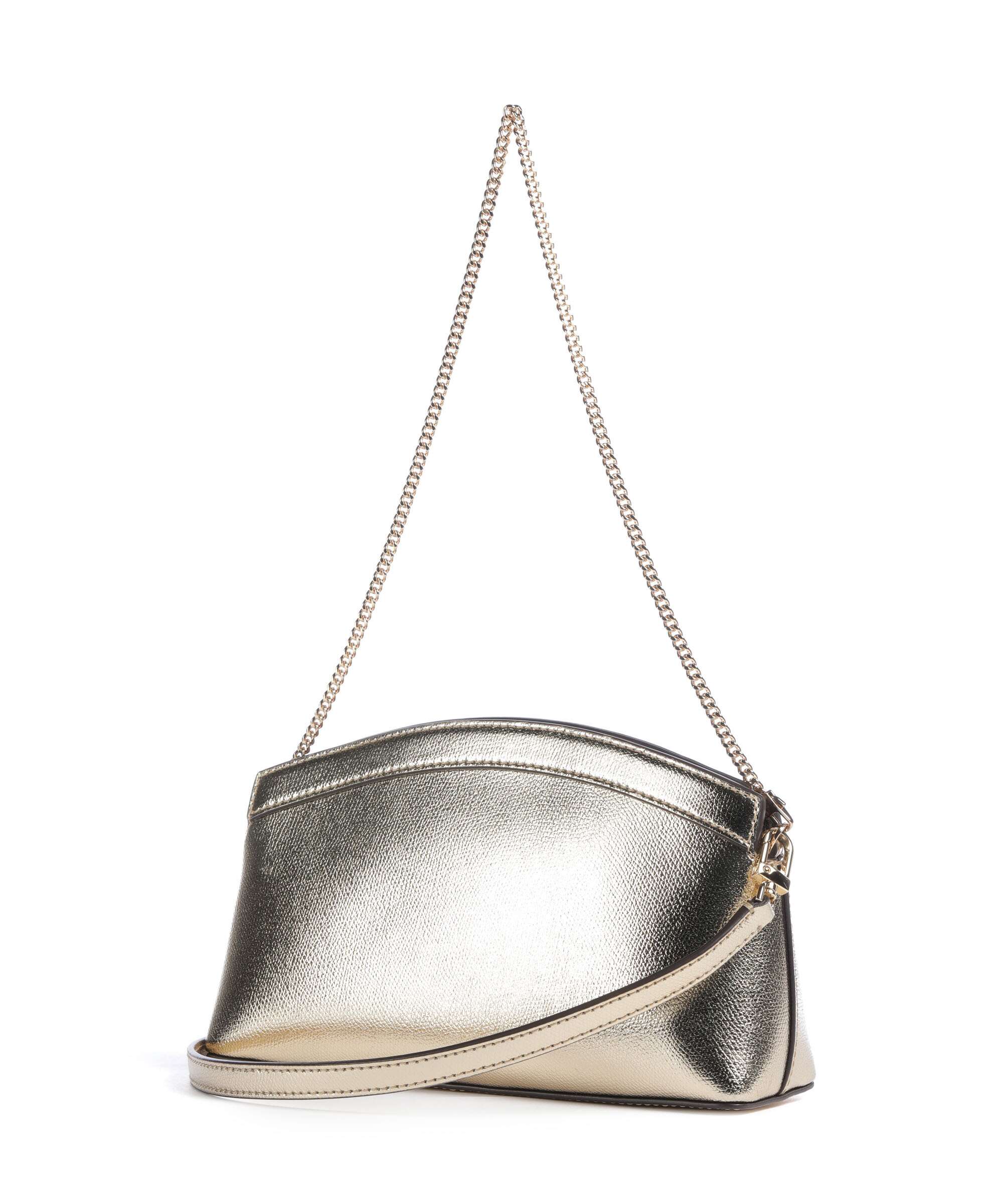 Michael Kors Athena Dome Chain Small Shoulder bag pale gold