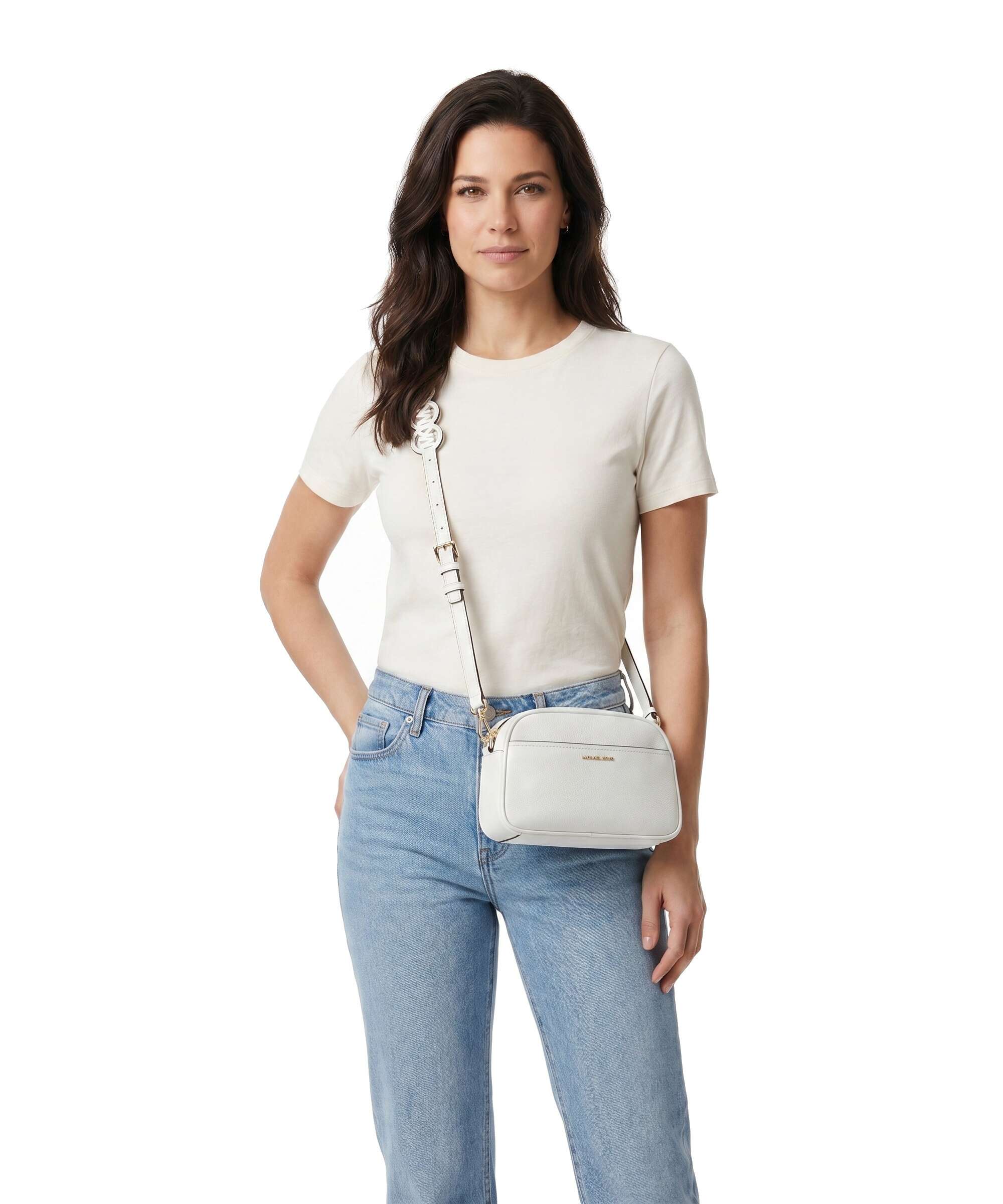Michael Kors Jet Set Small Crossbody bag optic white