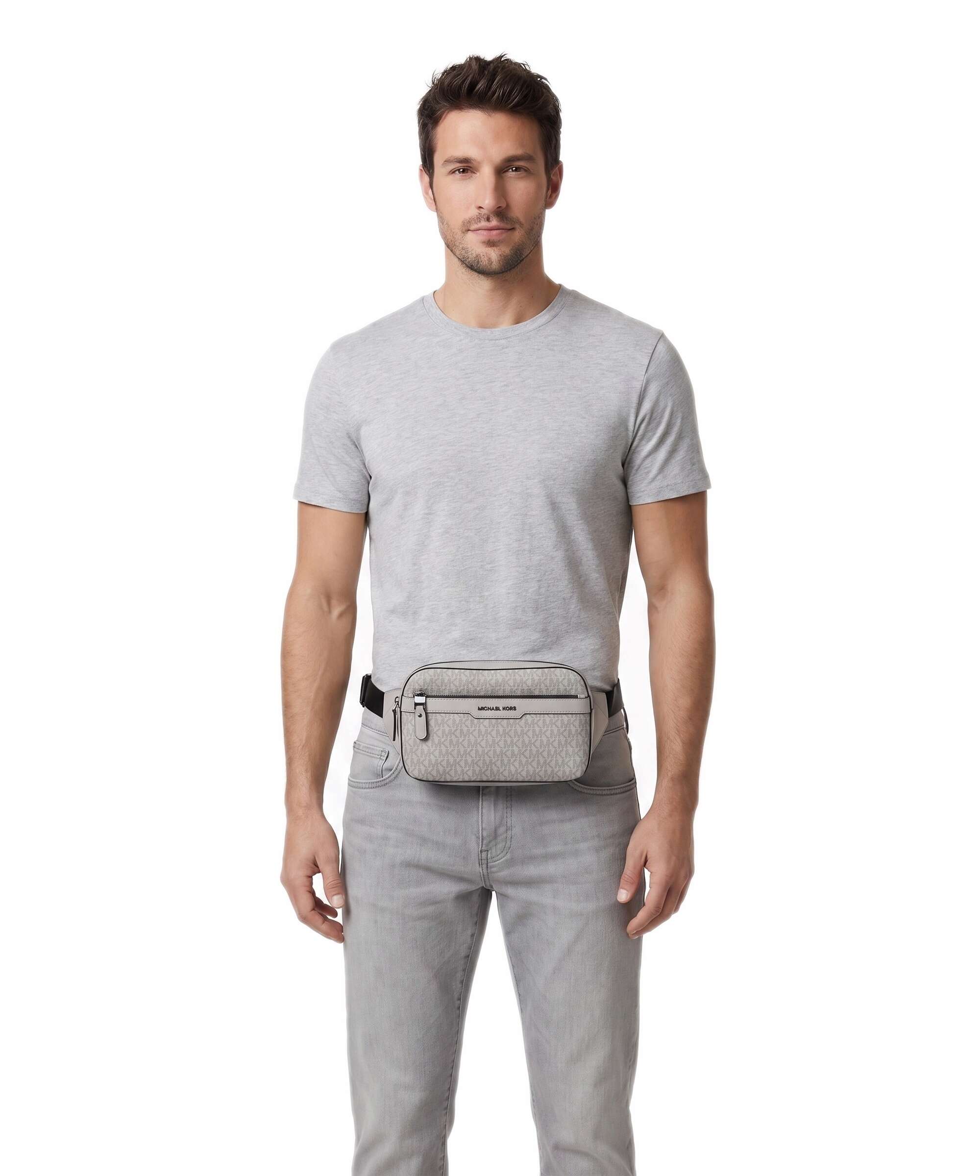 Michael Kors Hudson Belt bag nickel