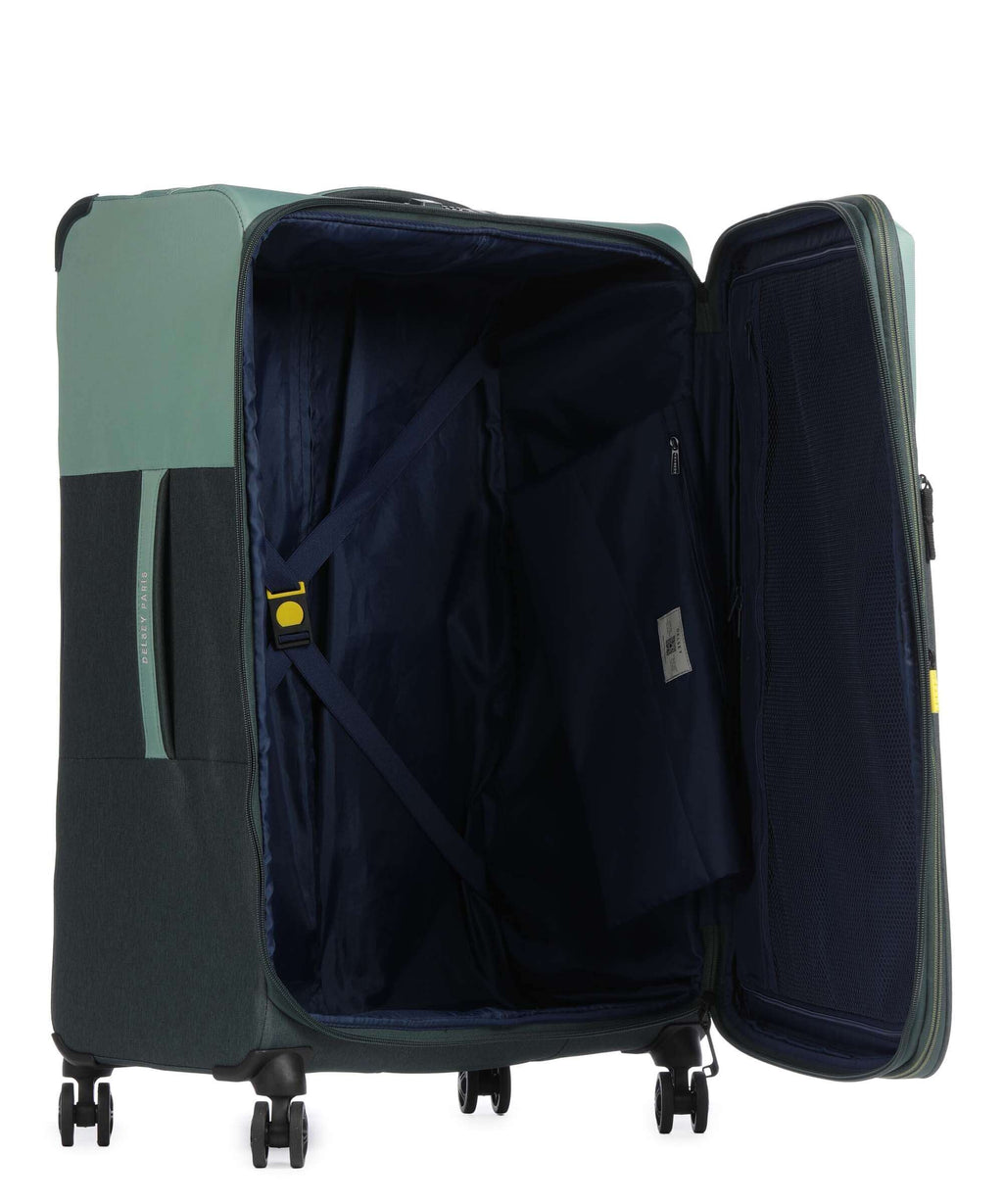 Delsey Paris Brochant 3 Spinner (4 wheels) gruen