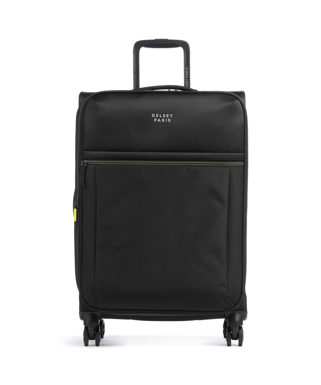 Delsey Paris Brochant 3 Spinner (4 wheels) deep black