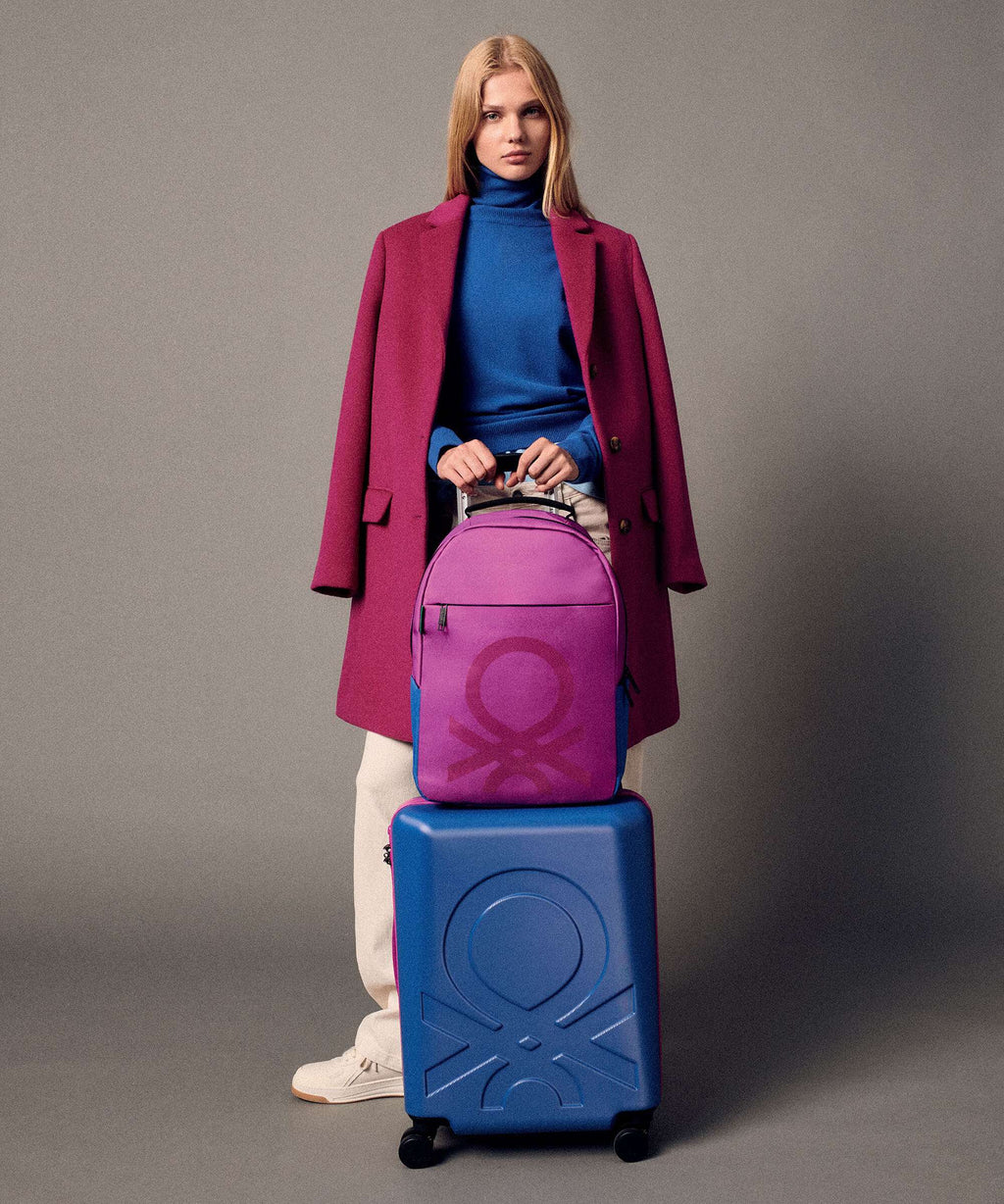 Delsey Paris x United Colors of Benetton Fabrica Spinner (4 wheels) blue