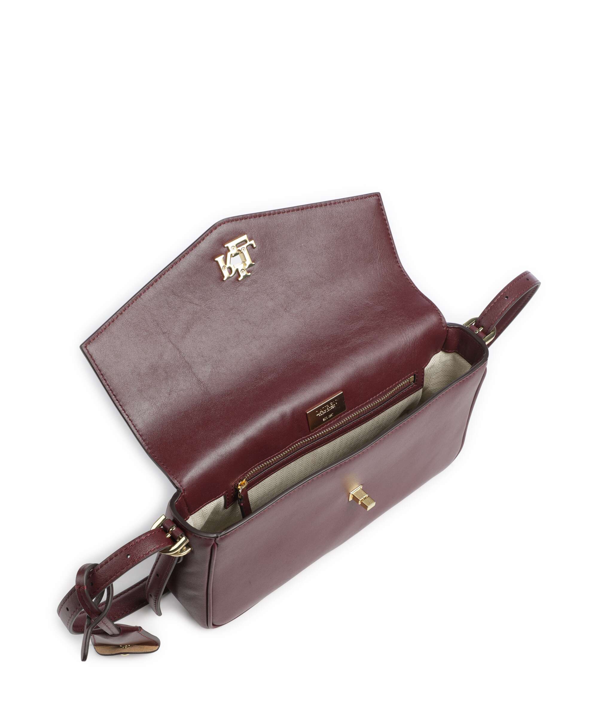 Lauren Ralph Lauren Farrah Medium Shoulder bag dark garnet