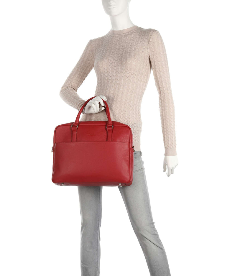 Lancaster Mademoiselle Briefcase rouge