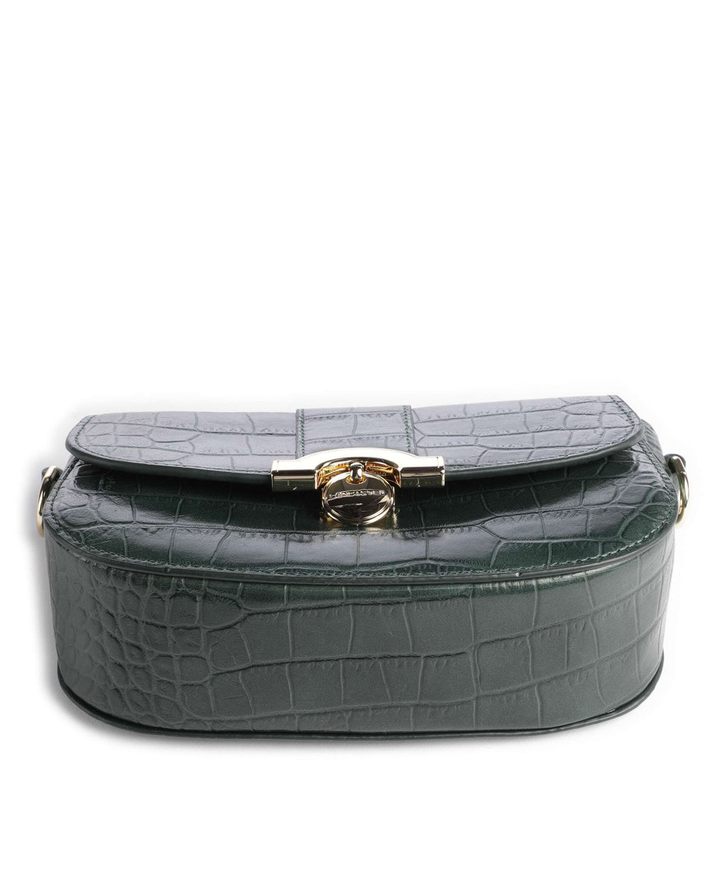 Lancaster Exotic CN Croco Crossbody bag vertforêt