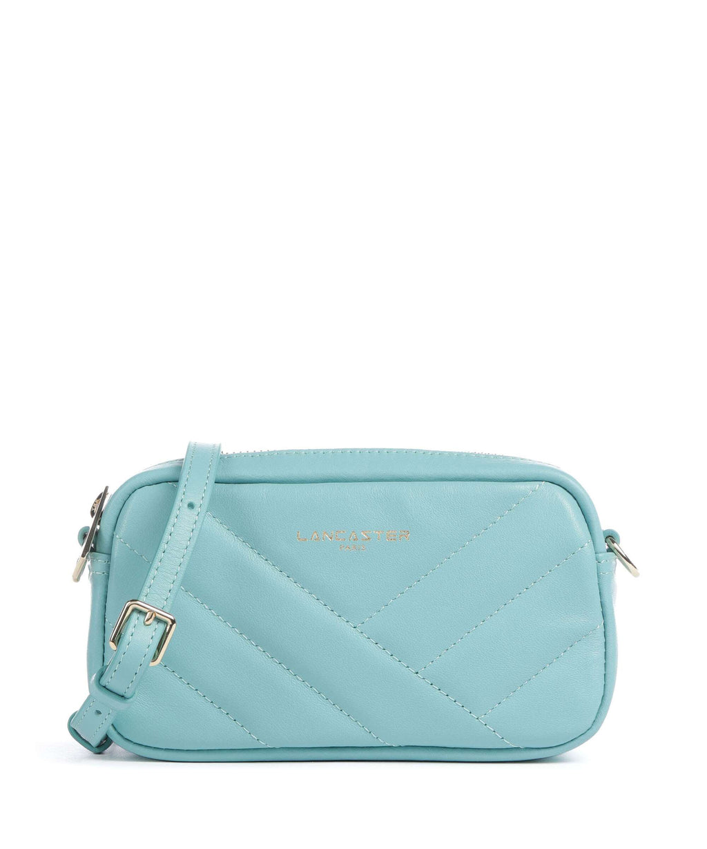 Lancaster Soft Matelassé Crossbody bag lagon
