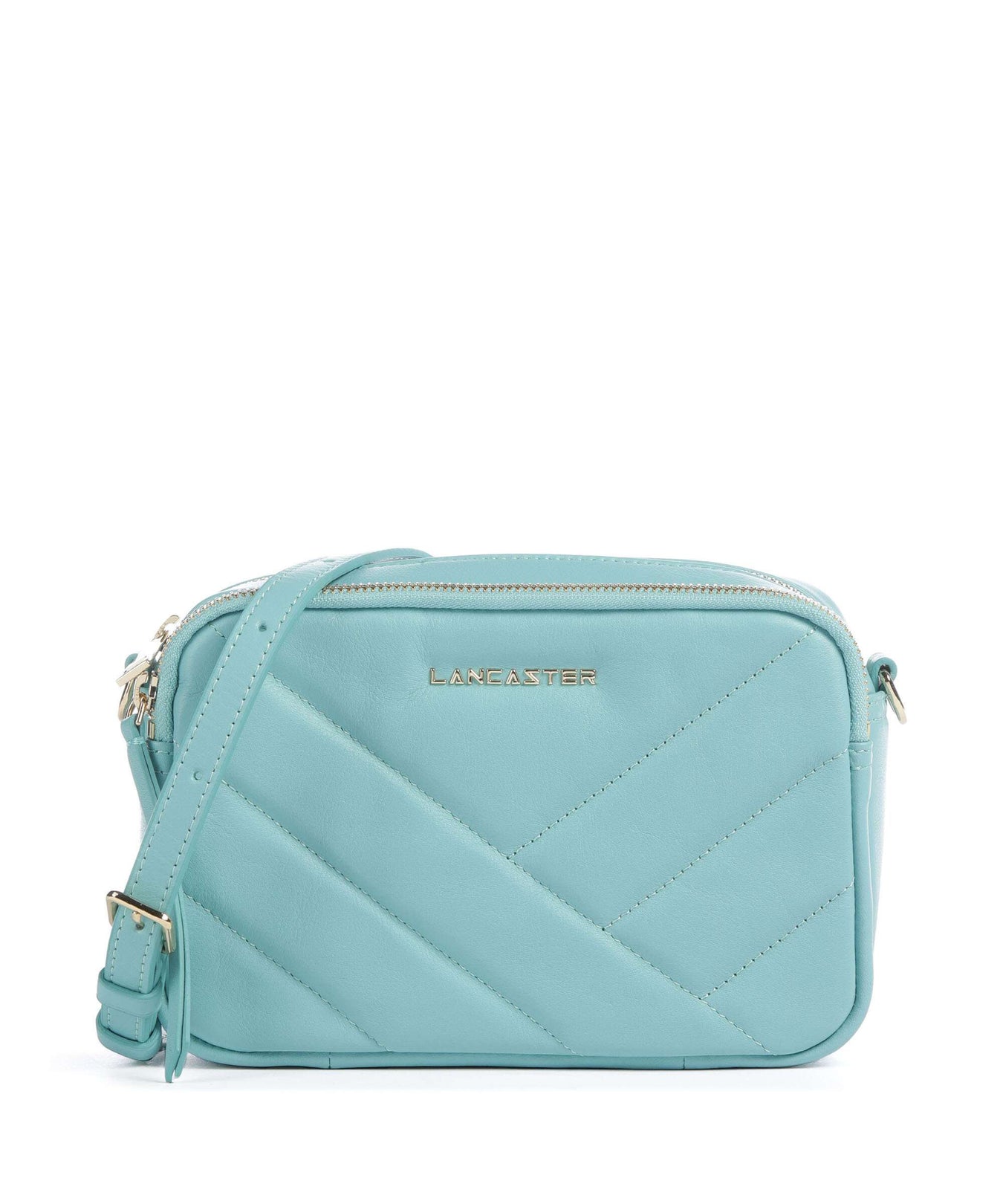 Lancaster Soft Matelassé Crossbody bag lagon