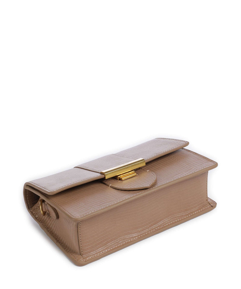 Lancaster Exotic Ily Crossbody bag sable/lézard