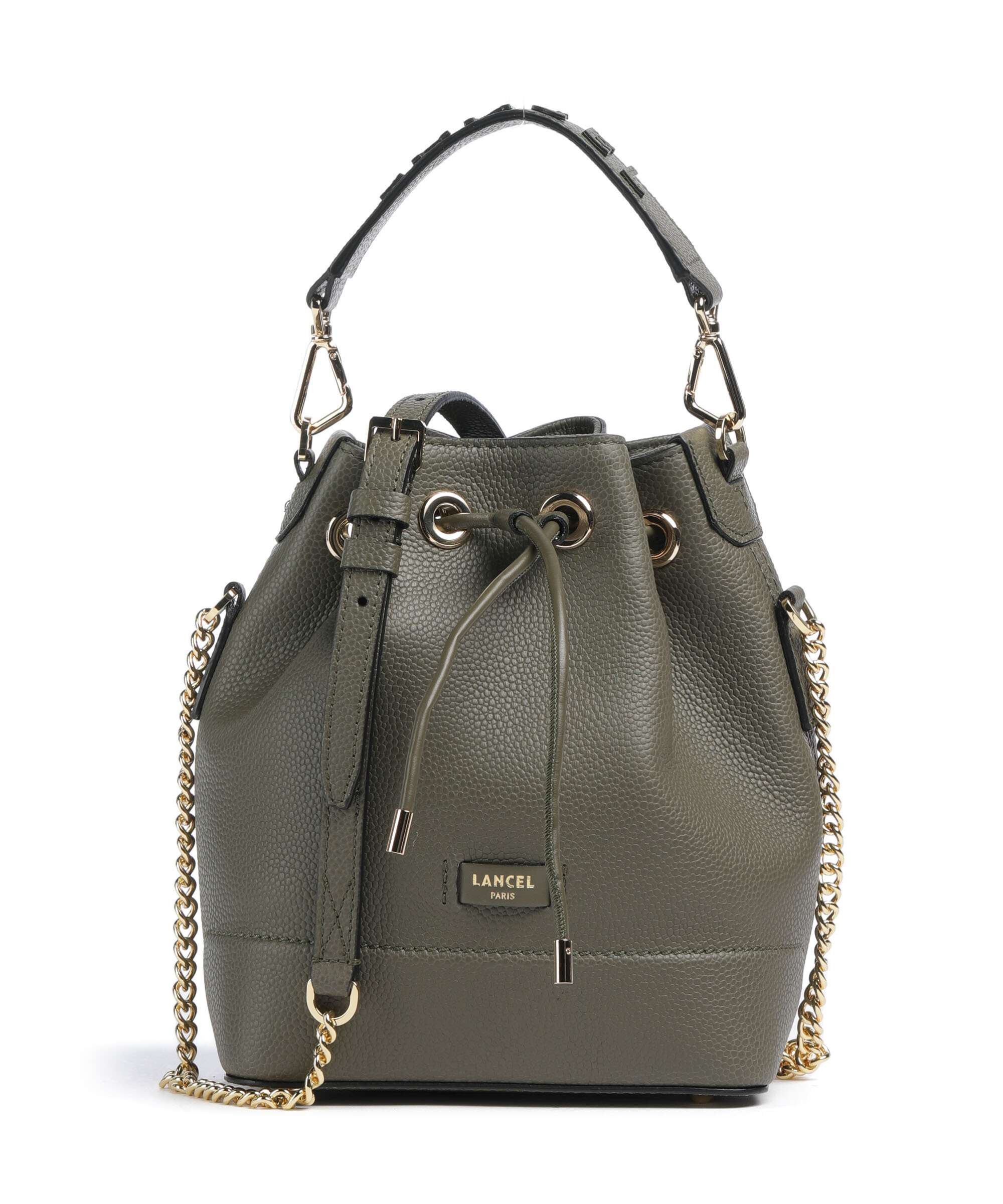 Lancel Ninon S Bucket bag dark khaki