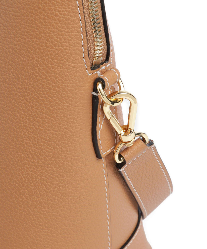 Lancel Belleville Bugatti L Handbag camel