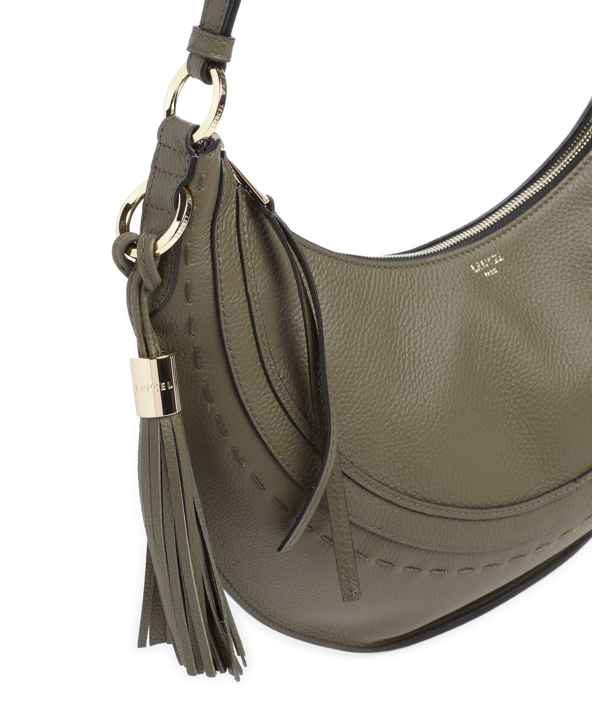 Lancel Hobohème M Hobo bag dark khaki