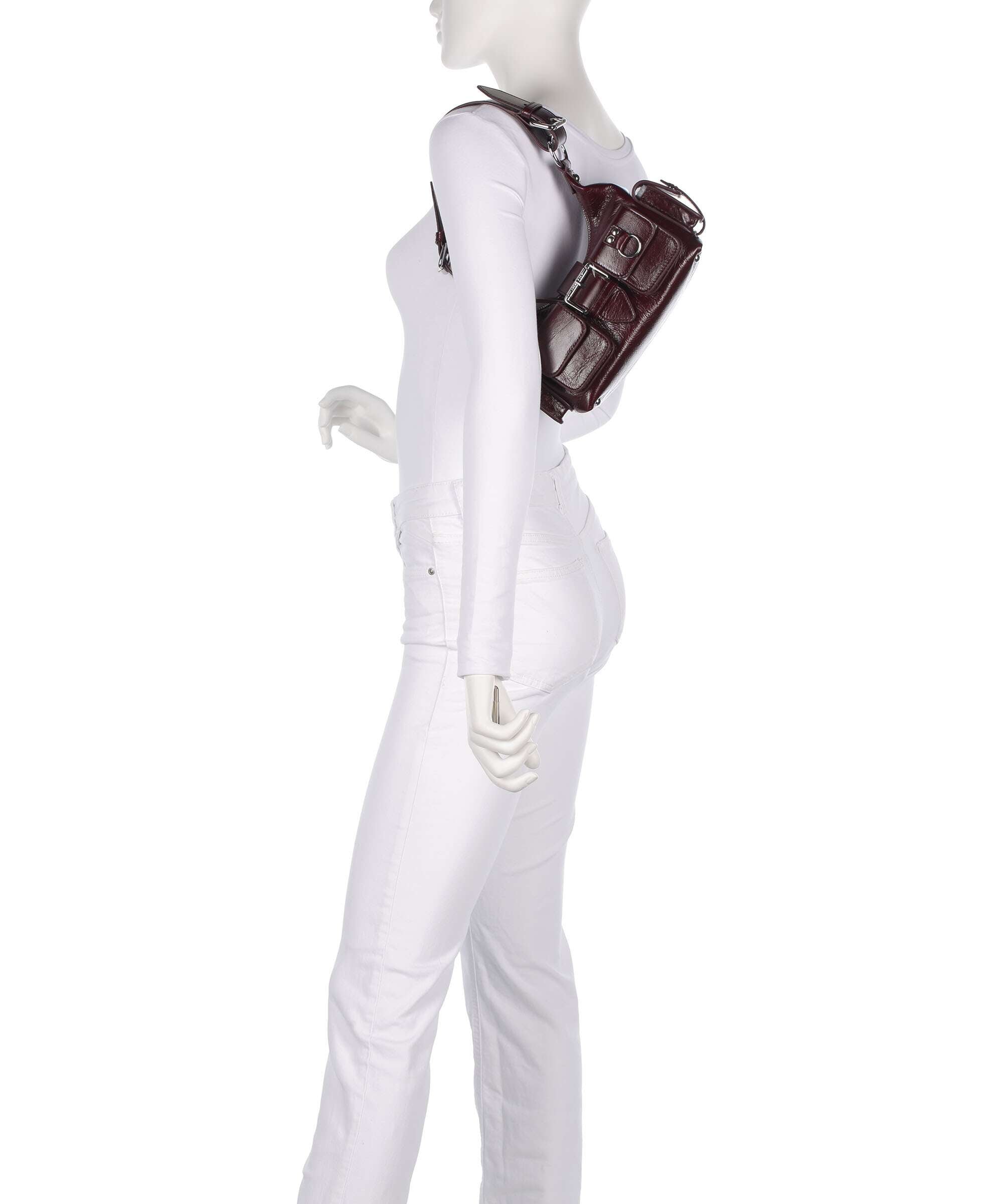 The Kooples Amelia Small Shoulder bag bordeaux