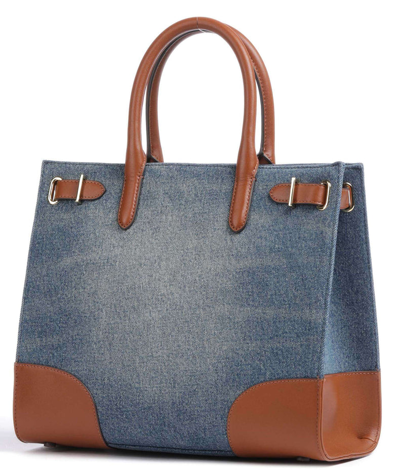 Lauren Ralph Lauren Devyn Medium Handbag sunset indigo wash/lauren tan