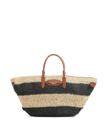 Lauren Ralph Lauren Daphney 40 Straw Kabelka natural/black/lauren tan
