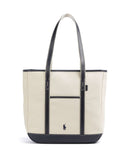 Polo Ralph Lauren Canvas Medium Nákupní taška ecru/navy