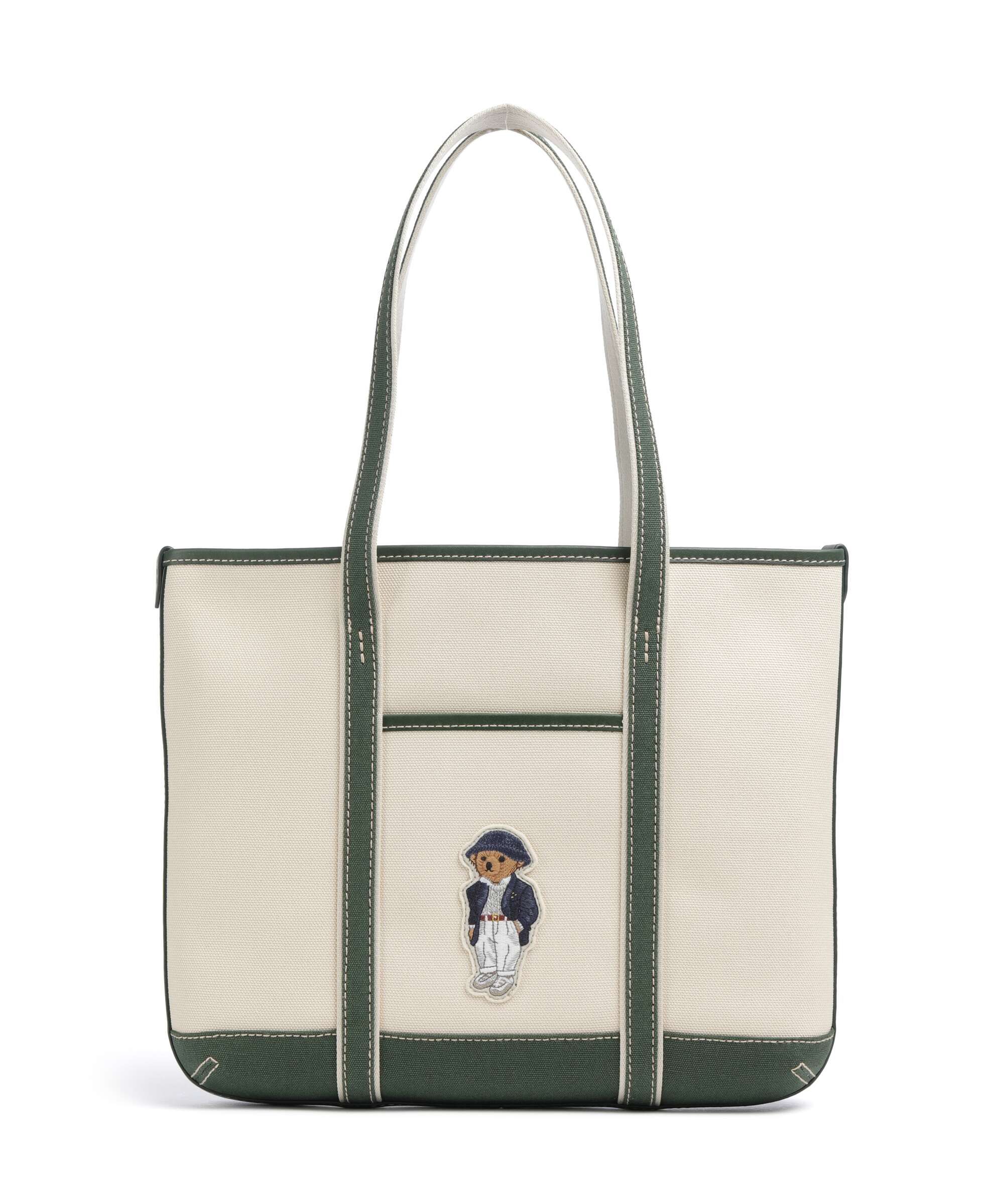 Polo Ralph Lauren Canvas Small Tote bag ecru/juniper