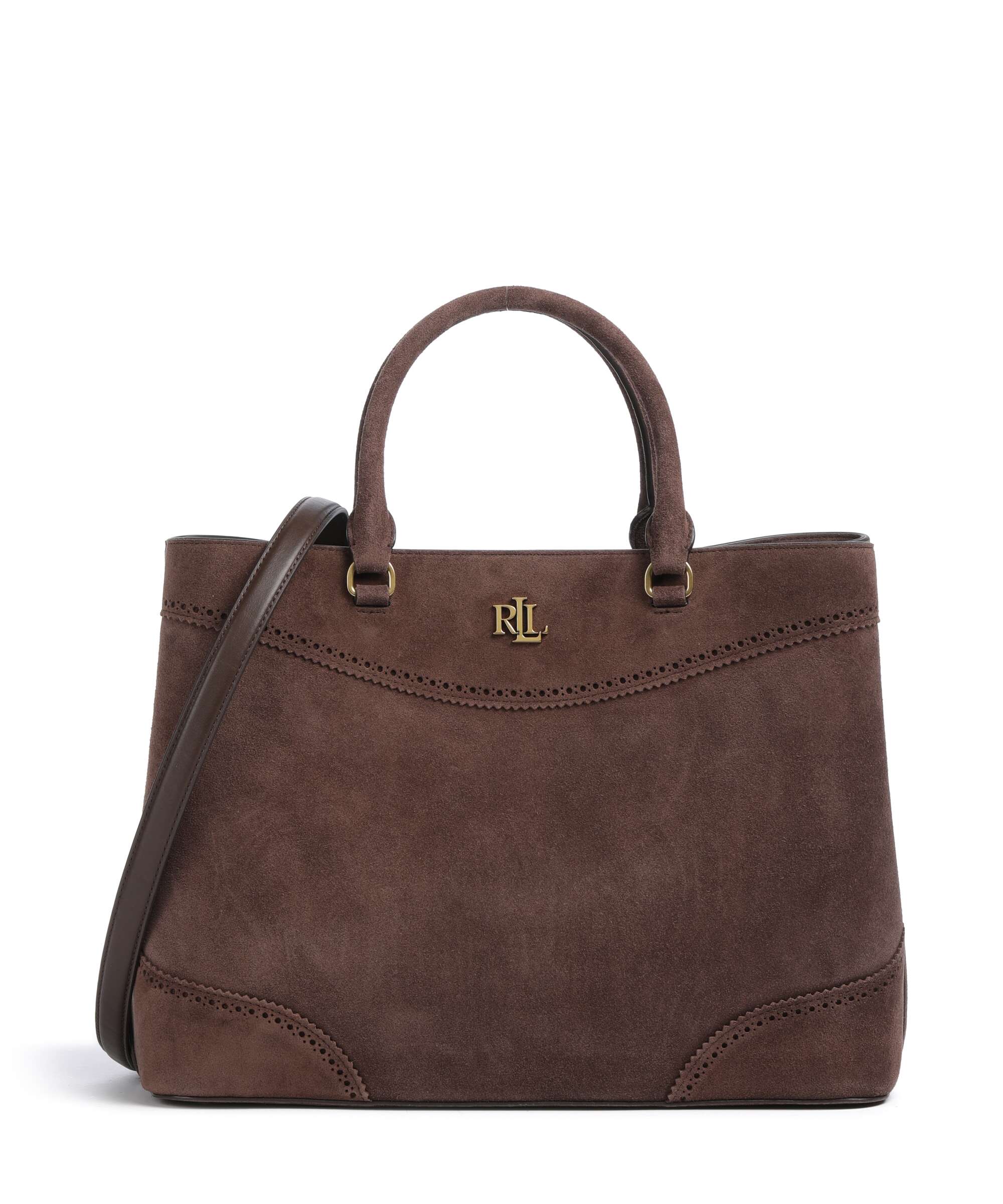 Lauren Ralph Lauren Marcy 36 Handbag chestnut brown