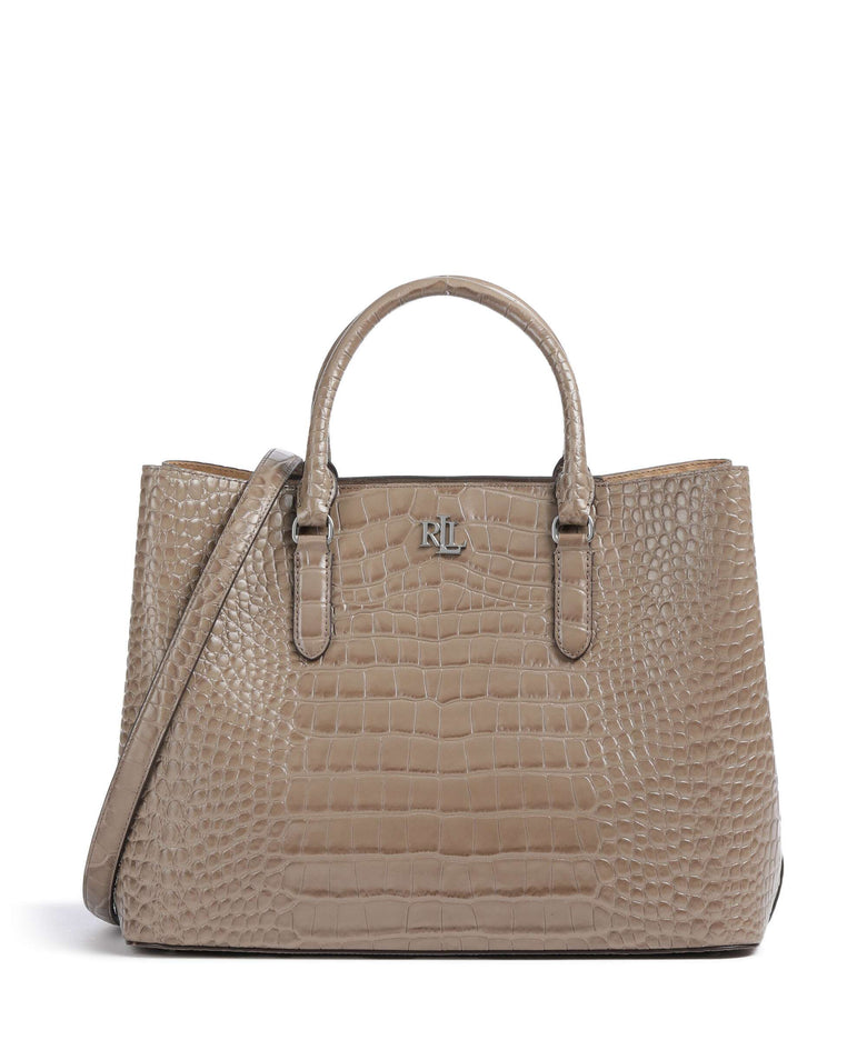 Lauren Ralph Lauren Marcy 36 Handbag taupe brown