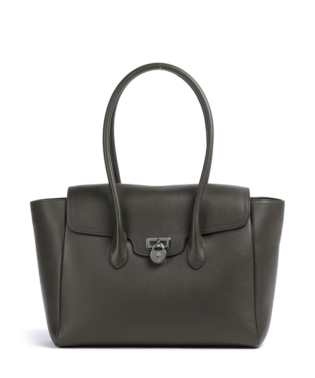 Lauren Ralph Lauren Tanner Large Tote bag dark olive