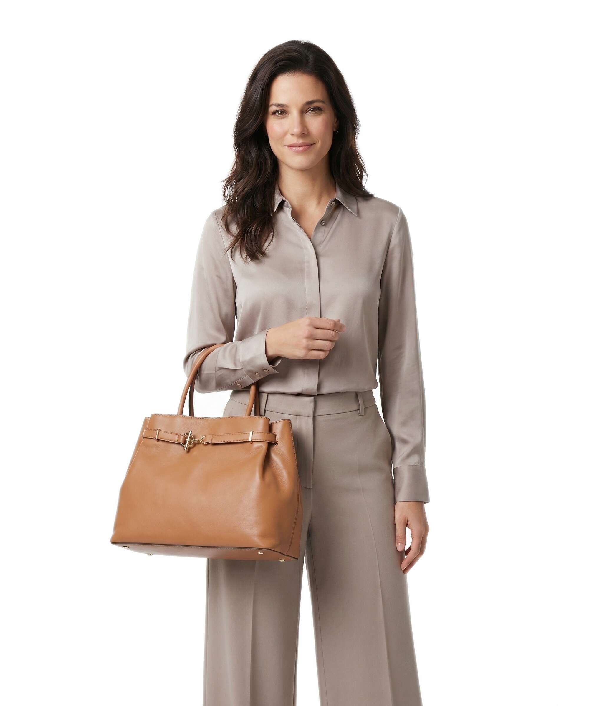 Lauren Ralph Lauren Blaike Large Handbag classic caramel