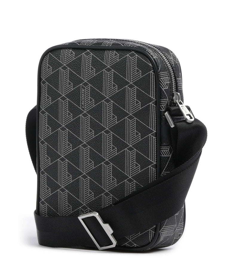 Lacoste The Blend Crossbody bag monogram noir/gris
