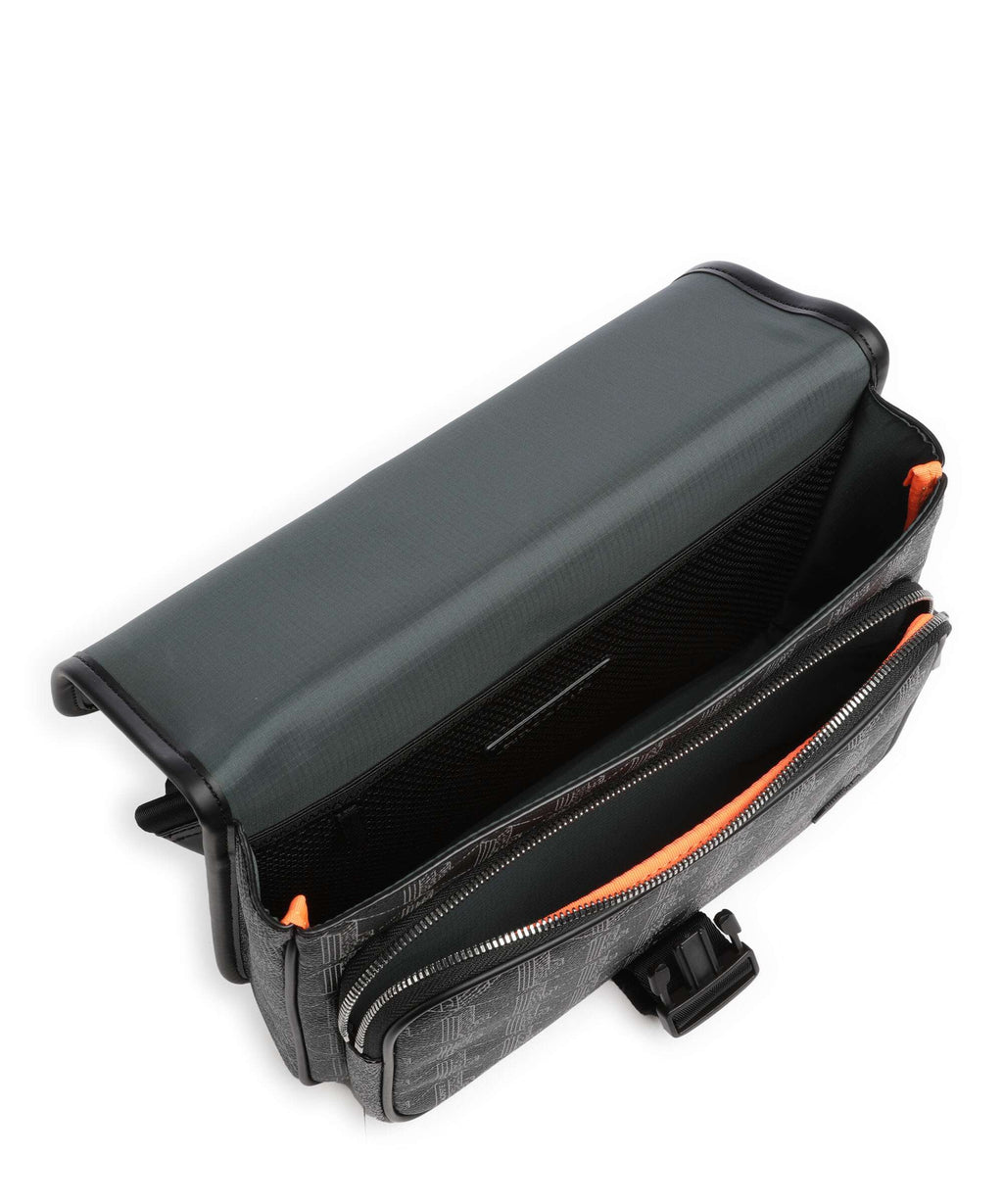 Lacoste The Blend Messenger bag monogram noir/gris