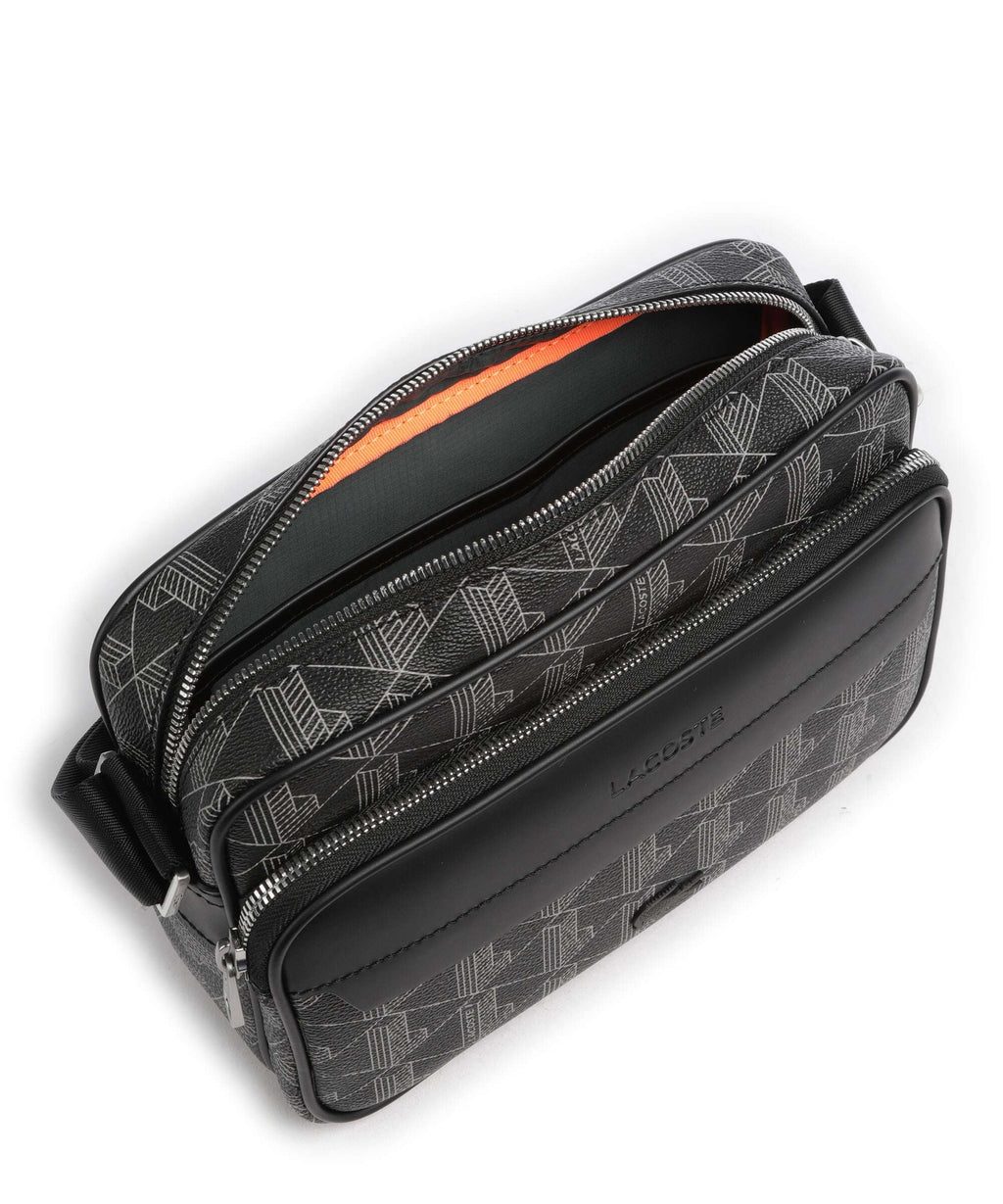 Lacoste The Blend Crossbody bag monogram noir/gris