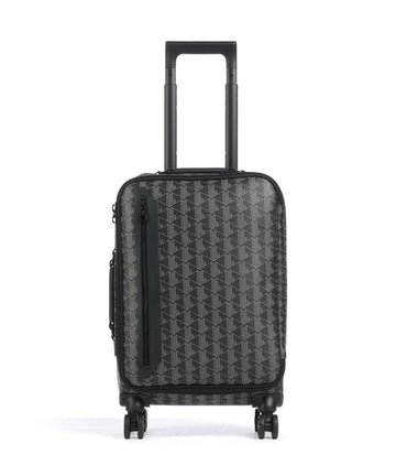 Lacoste The Blend Kufr se 4 kolečky monogram noir/gris