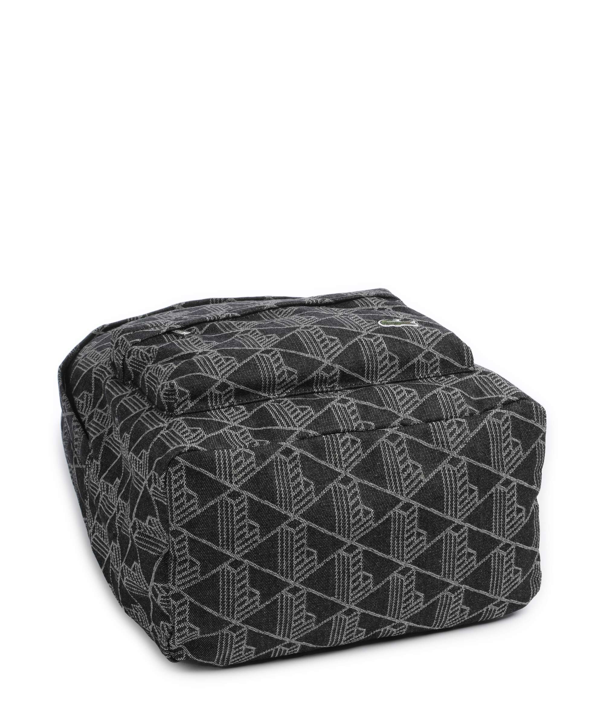 Lacoste Neocroc Backpack mono jacquard denim noir